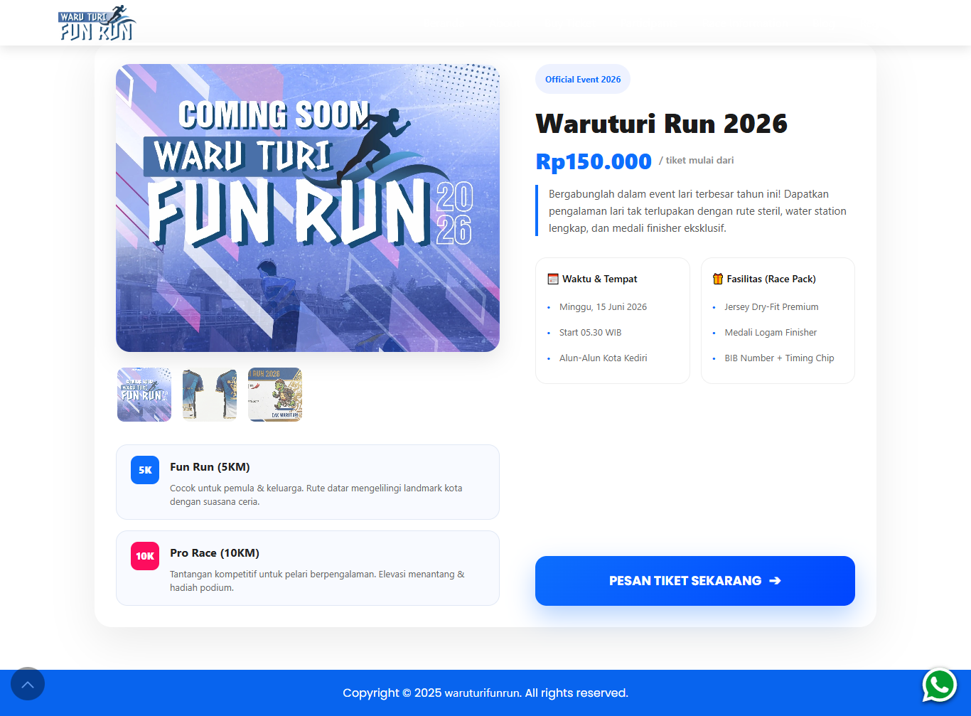 Pendaftaran Waru Turi Fun Run 2026 Online